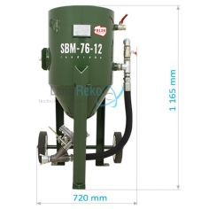 Tank sandblaster SBM-76-12 C (B) + SAFETY KIT 2