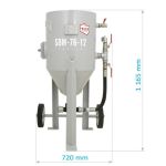 Tank sandblaster SBM-76-12 M (B) + SAFETY KIT