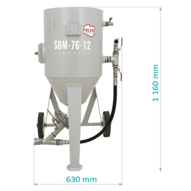 Tank sandblaster SBM-76-12 C (A) + SAFETY KIT