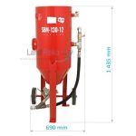 Tank sandblaster SBM-130-12 C (B) + SAFETY KIT