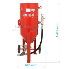 Tank sandblaster SBM-130-12 C (B) + SAFETY KIT 2