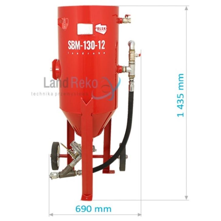 Tank sandblaster SBM-130-12 C (B) + SAFETY KIT