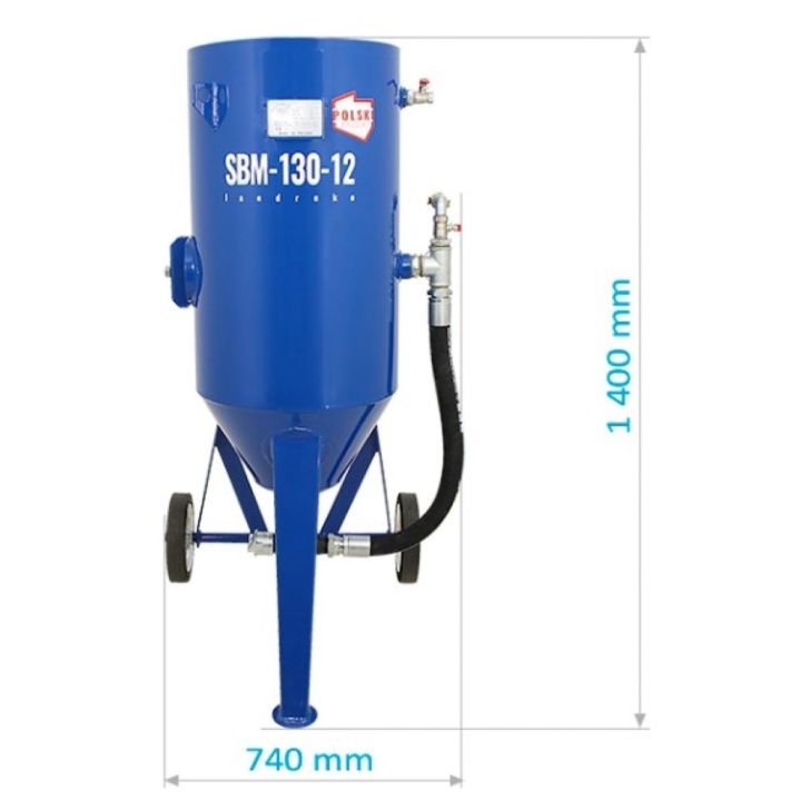 Tank sandblaster SBM-130-12 M (A) + SAFETY KIT