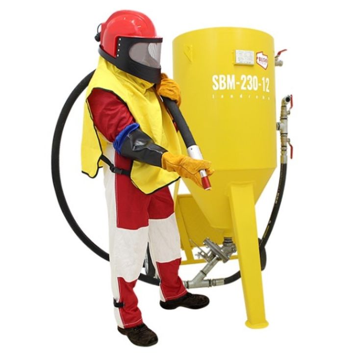 Tank sandblaster SBM-230-12 C (A) + SAFETY KIT