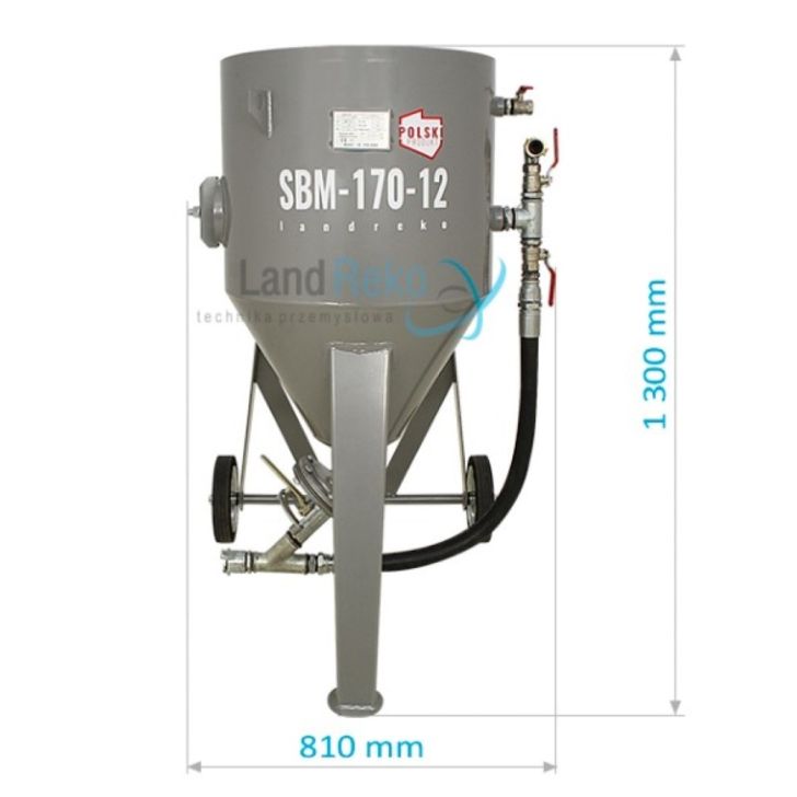 Tank sandblaster SBM-170-12 C (A) + SAFETY KIT