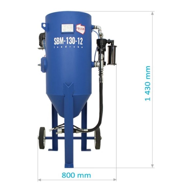 Гидропескоструйная машина СБМ-130-12 Н(Б) + КОМПЛЕКТ БЕЗОПАСНОСТИ