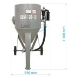 Гидропескоструйный аппарат СБМ-170-12 Н(А) + КОМПЛЕКТ БЕЗОПАСНОСТИ