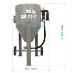 Hydrosandblaster SBM-170-12 H(B) + SAFETY KIT