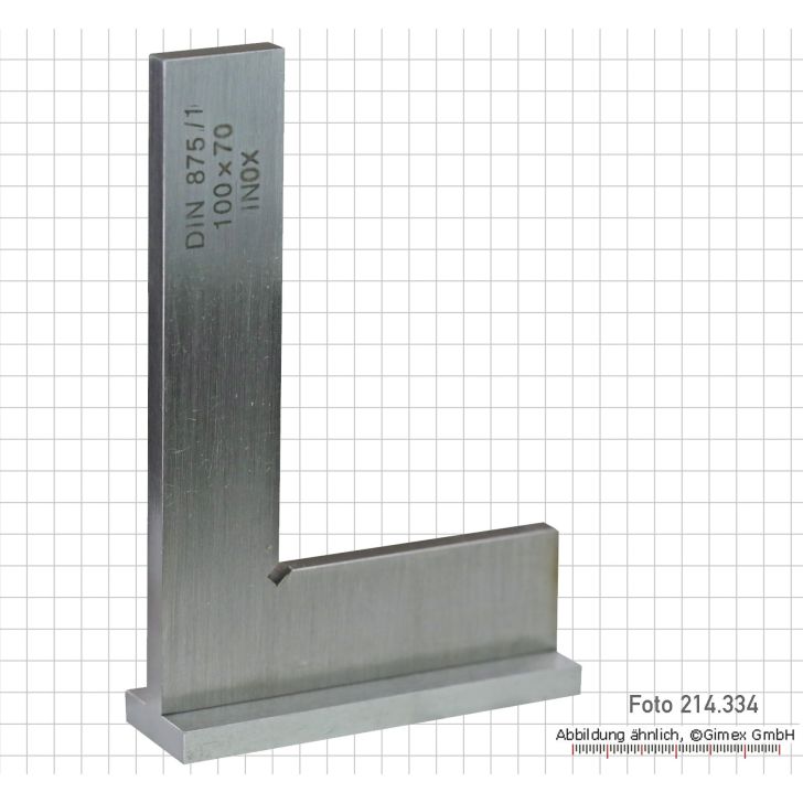 Stūrenis 100 x 70 mm, INOX, DIN 875/1