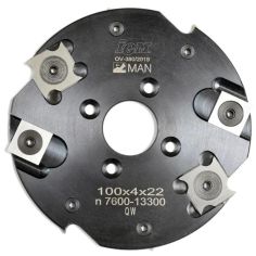 Frēzgalva D100x4 d22 Z4+4 STEEL 2