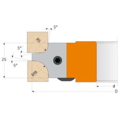 Frēzgalva D113 d30 Z2 ALU 2