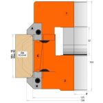 Frēzgalva D139 d30 Z2+2 ALU