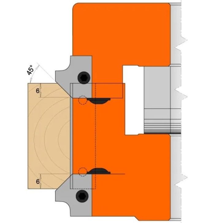 Frēzgalva D139 d30 Z2+2 ALU