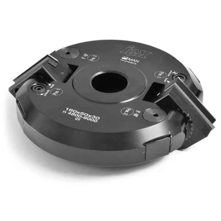 Frēzgalva +-90° MAN - D160x50 d30 Z2 ALU