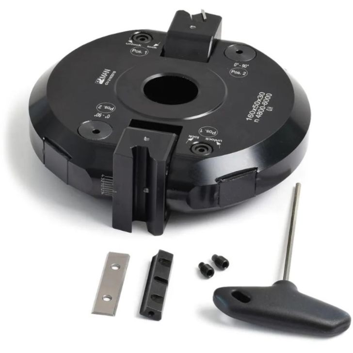 Frēzgalva +-90° MAN - D160x50 d30 Z2 ALU