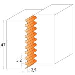 Frēzgalva D105x50 d30 Z2 ALU