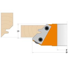 Frēzgalva D140 d50 Z2 ALU 2