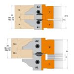 Frēzgalva D132 d30 Z2+2 ALU