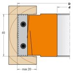 Frēzgalva D118x40-50 d50 Z2+2 ALU