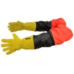 Gloves for sandblasting equipment