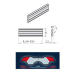 Planer knives Tersa HSS Knife Black Oxide - 400x10x2.3