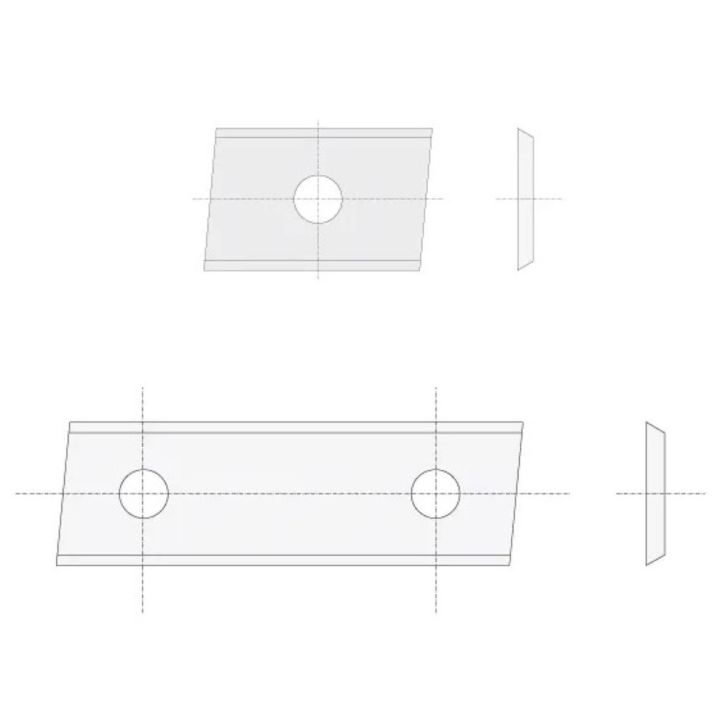 IGM Нож обратный N014 HWM Z2, фаска - 50x12x1,5 UNI L