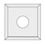 IGM Reverse knife N012 HWM Z4 - 12x12x1.5 Laminated MDF+