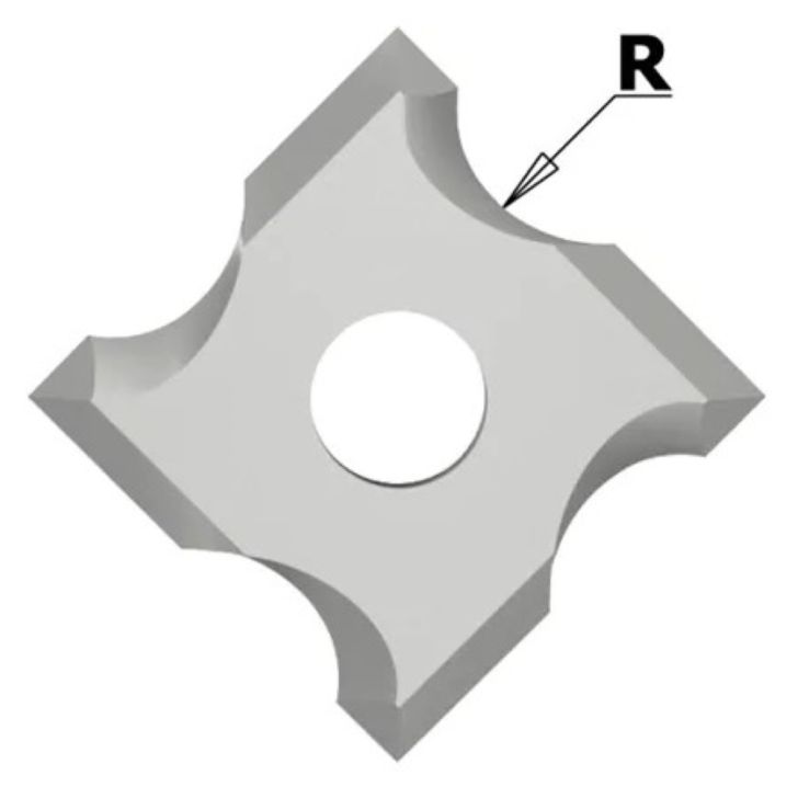 IGM Reverse knife N034 HWM radius - R1 mm