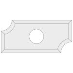 IGM Нож обратный N031 HWM радиус - R3 19,5x12x1,5 UNI