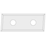 IGM Reverse knife N017 HWM Z4 bevel 3� - 28,3x12x1,5 LH Laminated MDF