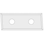 IGM Reverss nazis N017 HWM Z4 bevel 3� - 28,3x12x1,5 Laminated MDF