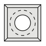 IGM Нож обратный N013 HWM резак - 14x14x2 UNI IGM