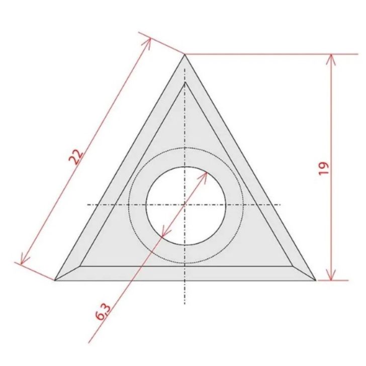 IGM Reverse knife N021 HWM - 22x19x2 Wood+
