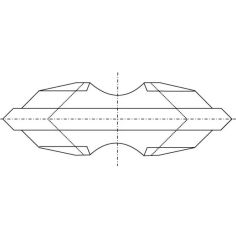 IGM Reversible knife N041 HWM - 18x5.7x3.5 UNI