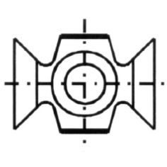 IGM Нож обратный N032 HWM - 16x22x5 45Дерево