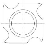 IGM Нож обратный N021 HWM - 18x18x3,70 Wood+