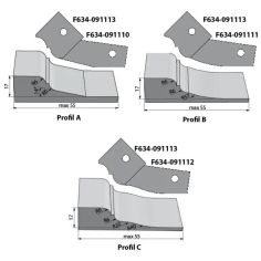 IGM Profilnazis frēzei type DEF for F634 side