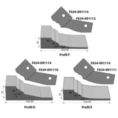 IGM Profile knife for milling cutter type DEF for F634 side 2