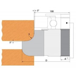 IGM Profilnazis frēzei Knife for F612-150 - R15 35x30x2 mm