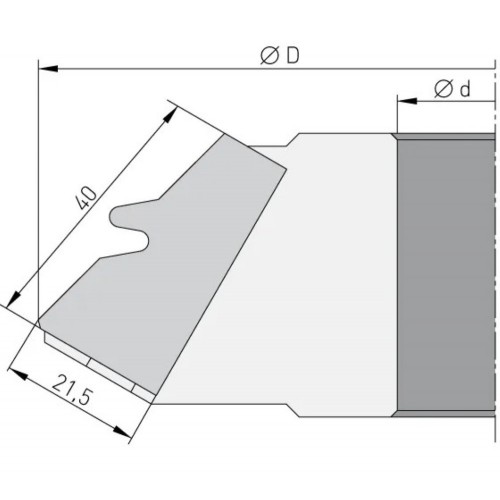 IGM Profilnazis frēzei 40x21,5x2mm for F623