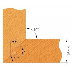 IGM Profilnazis frēzei 40x21,5x2mm for F623