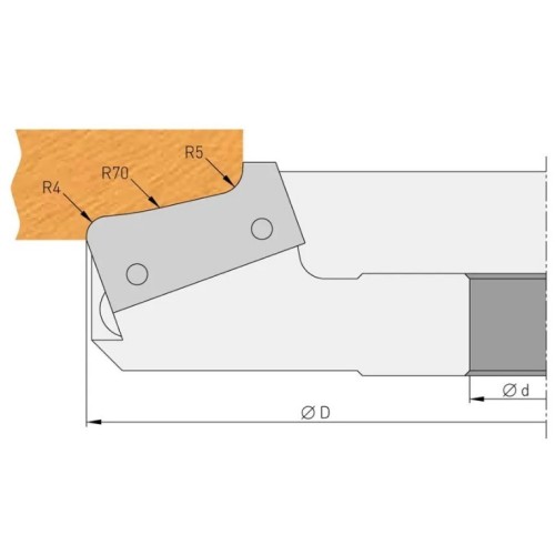 IGM Profilnazis frēzei for bit - F635