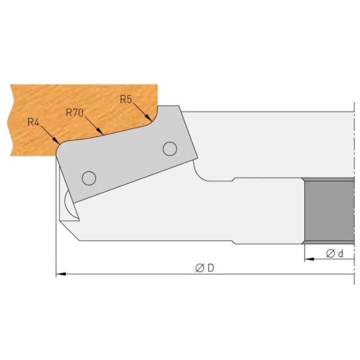 IGM Profilnazis frēzei for bit - F635