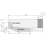 IGM Profilnazis frēzei for F633, 19x12x1,5, top