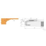 IGM Profile cutter for F633,19x12x1,5 bottom
