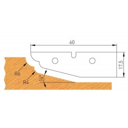 IGM Profilnazis frēzei C 60x17,5x2mm pro F632-182