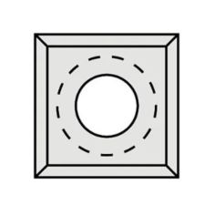 CMT Profile knife for router - 14x14x2mm LaminoMDF