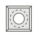 CMT Profile knife for router - 14x14x2mm LaminoMDF