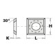 CMT Profilnazis frēzei - 14x14x2mm LaminoMDF