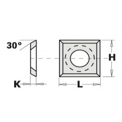 CMT Profilnazis frēzei - 14x14x2mm LaminoMDF